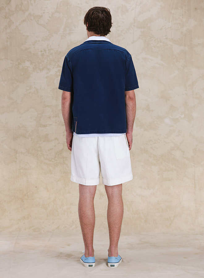 Bohem Camicia In Denim Manica Corta