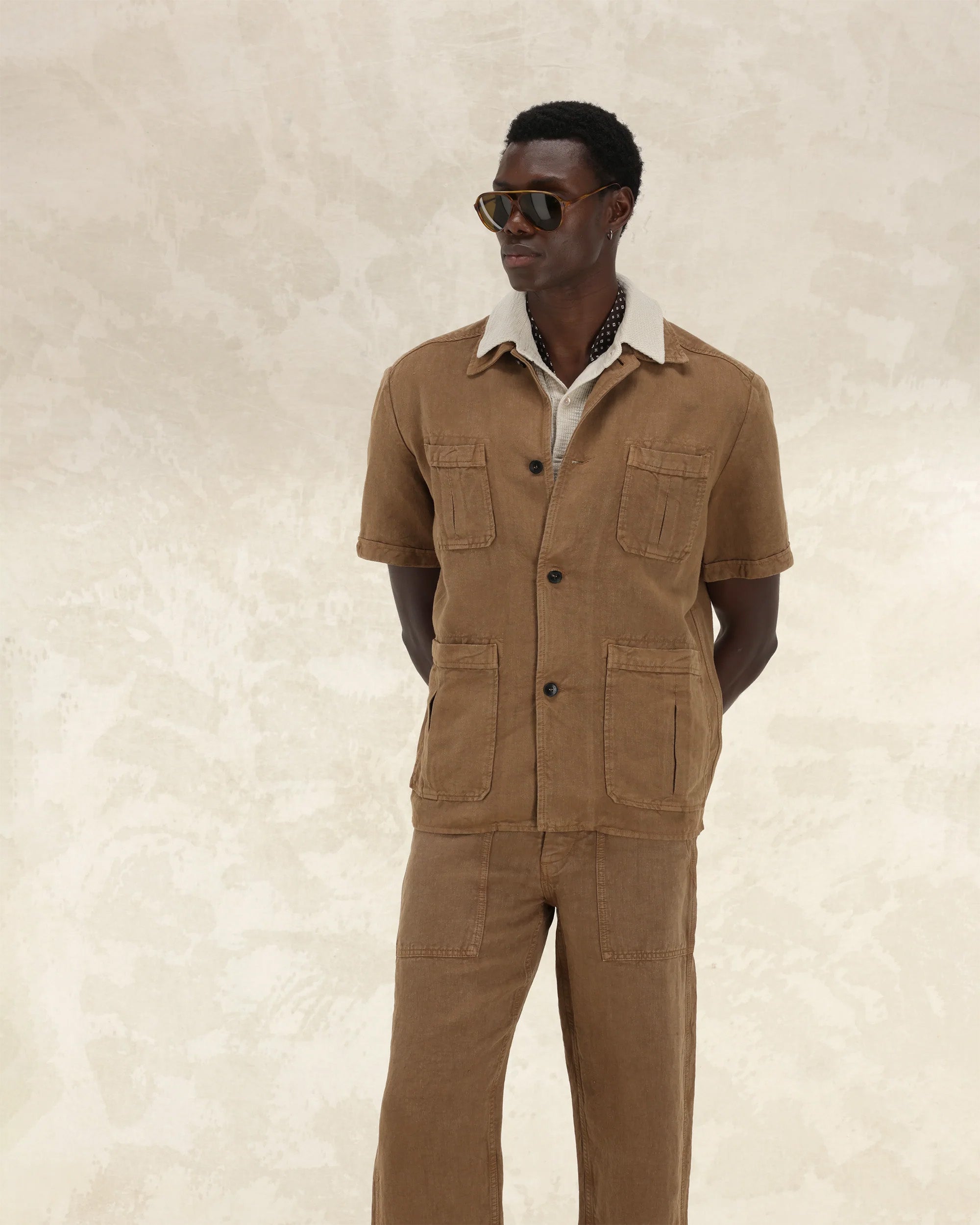 Bohem Short Sleeve Linen Shirt