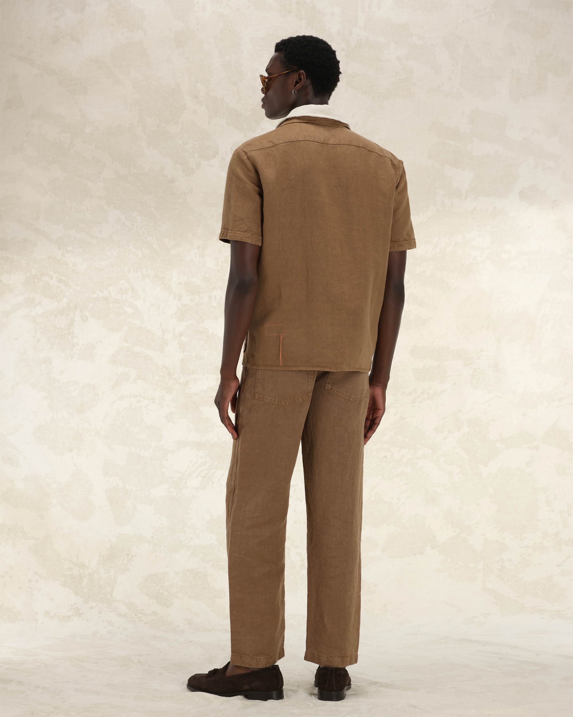 Bohem Camicia In Lino Manica Corta