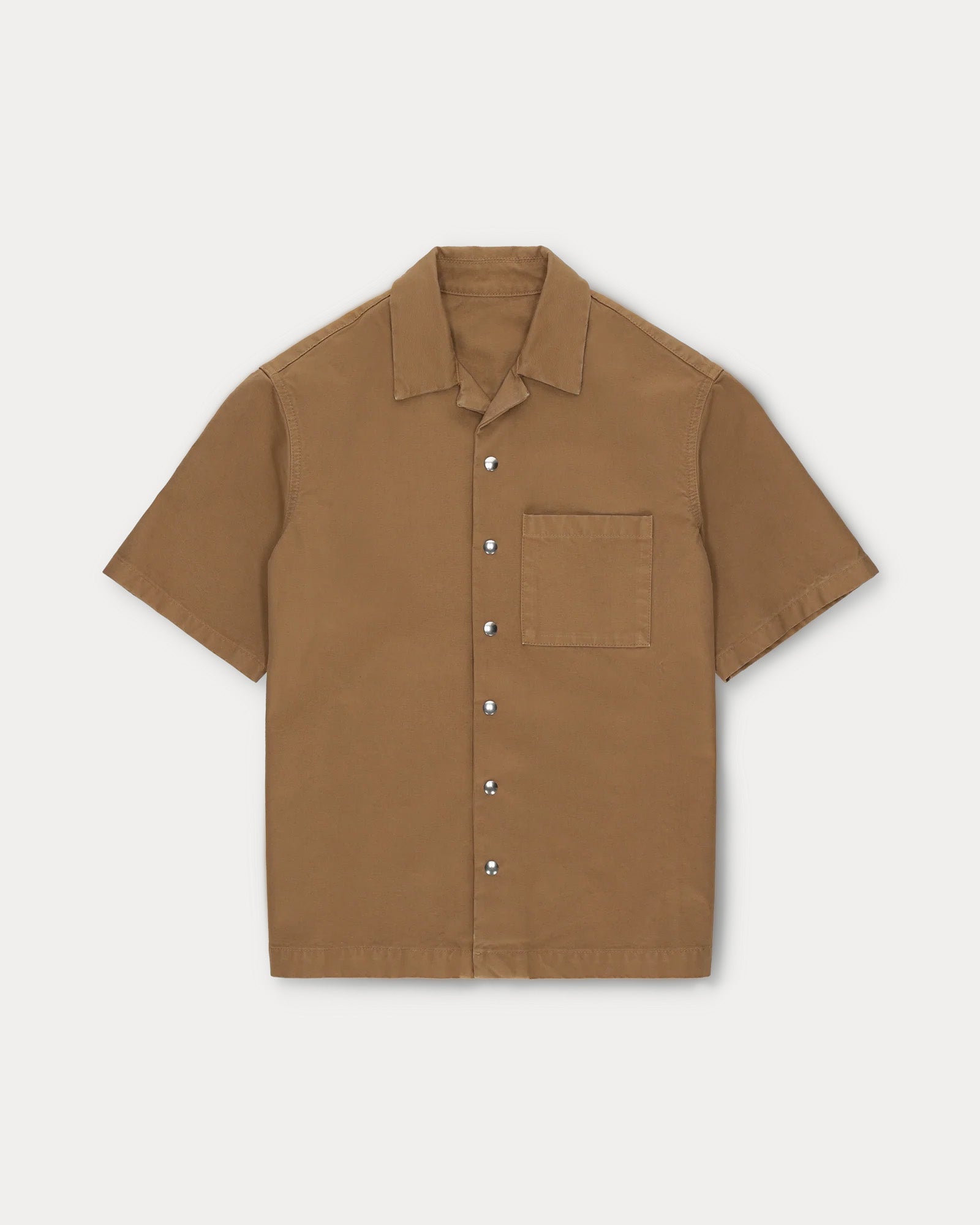 Bowling Camicia In Cotone Manica Corta