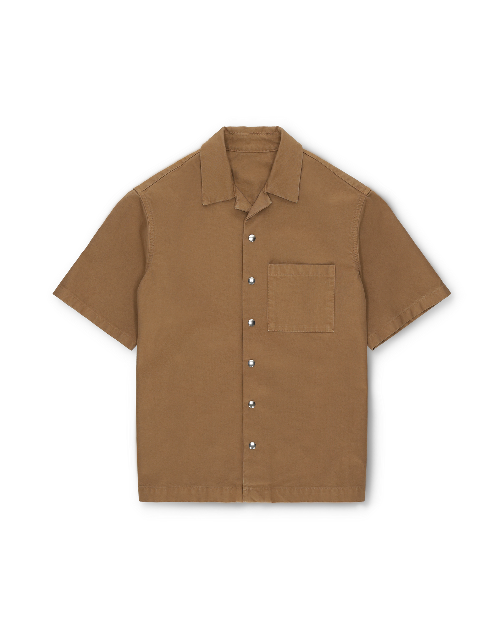 Bowling Camicia In Cotone Manica Corta