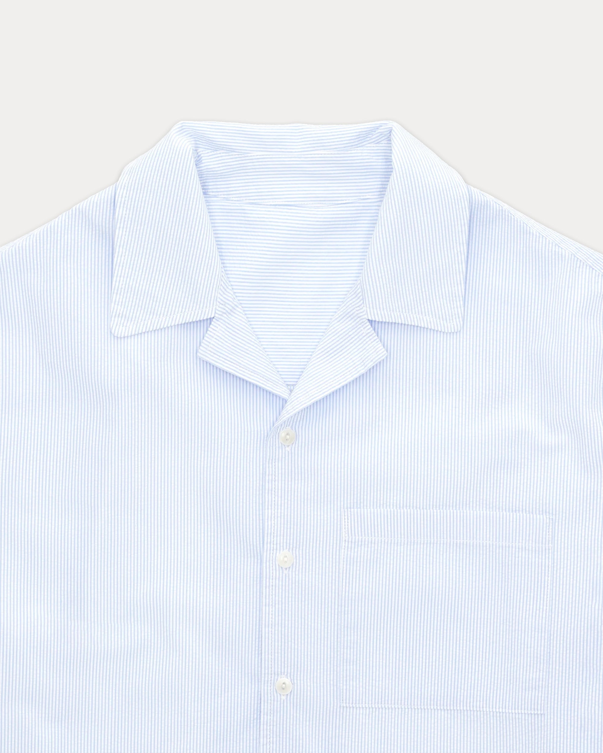Bowling Camicia In Lino Manica Corta
