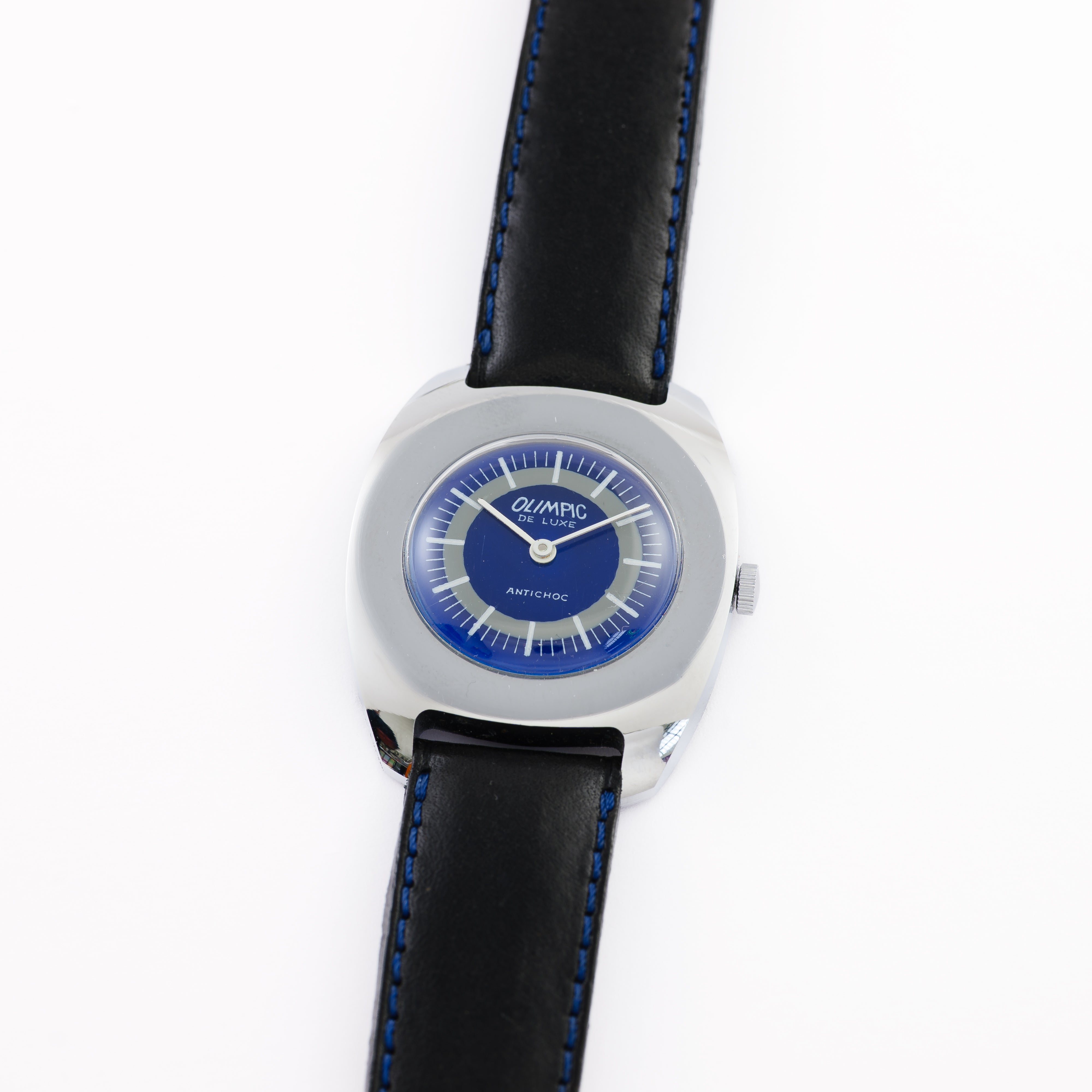 Olimpic De Luxe "Blue Eye" with tonneau case and short lugs