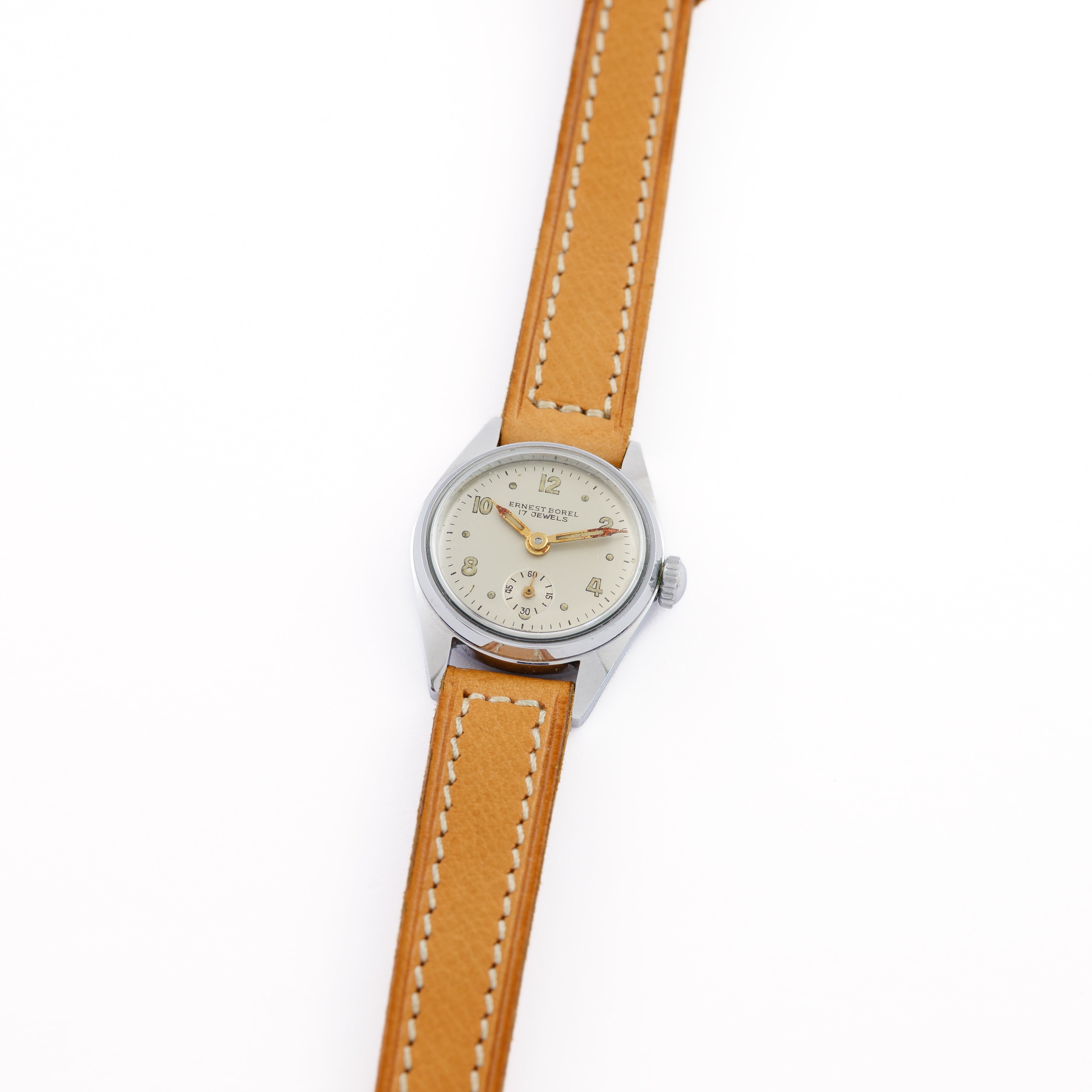 Ernest Borel "Mini-Military" with a steel case and "long lugs"