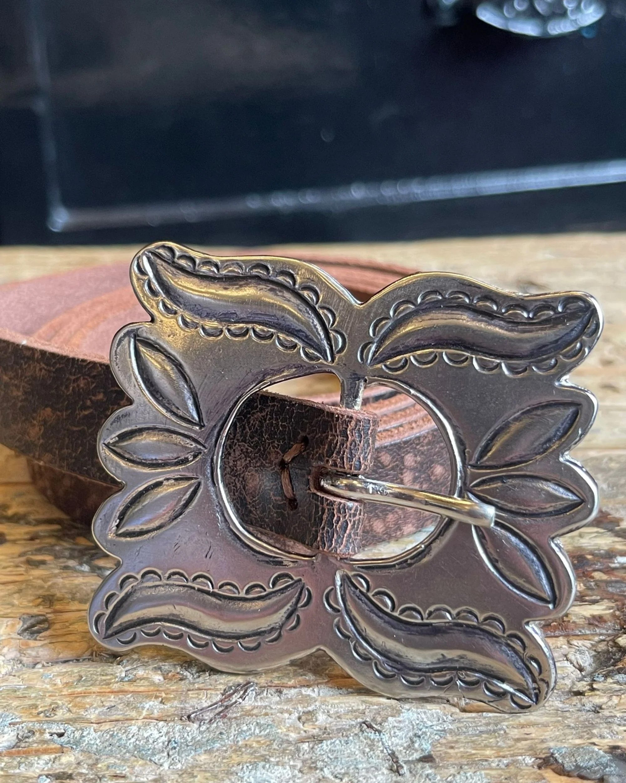 Butterfly Leather Belt