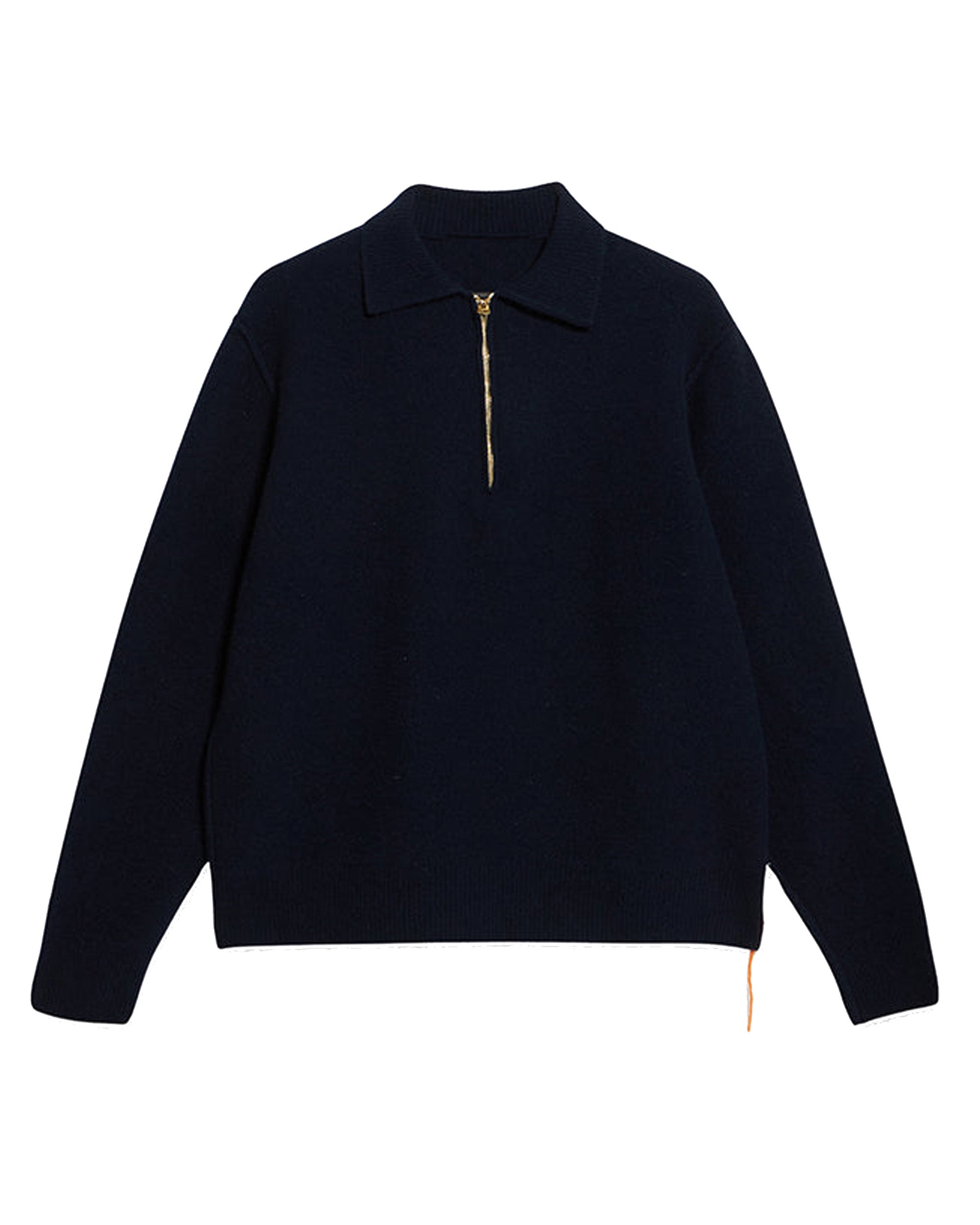 Yale Wool Sweater With Collar And Zip