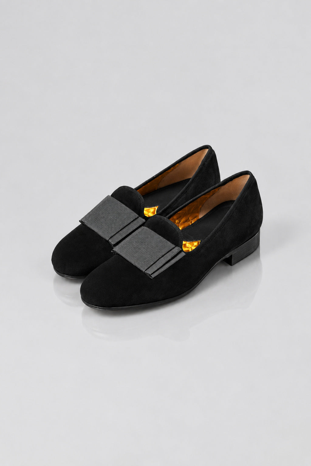 Smokedbone "Broadway Bow" Suede Slipper