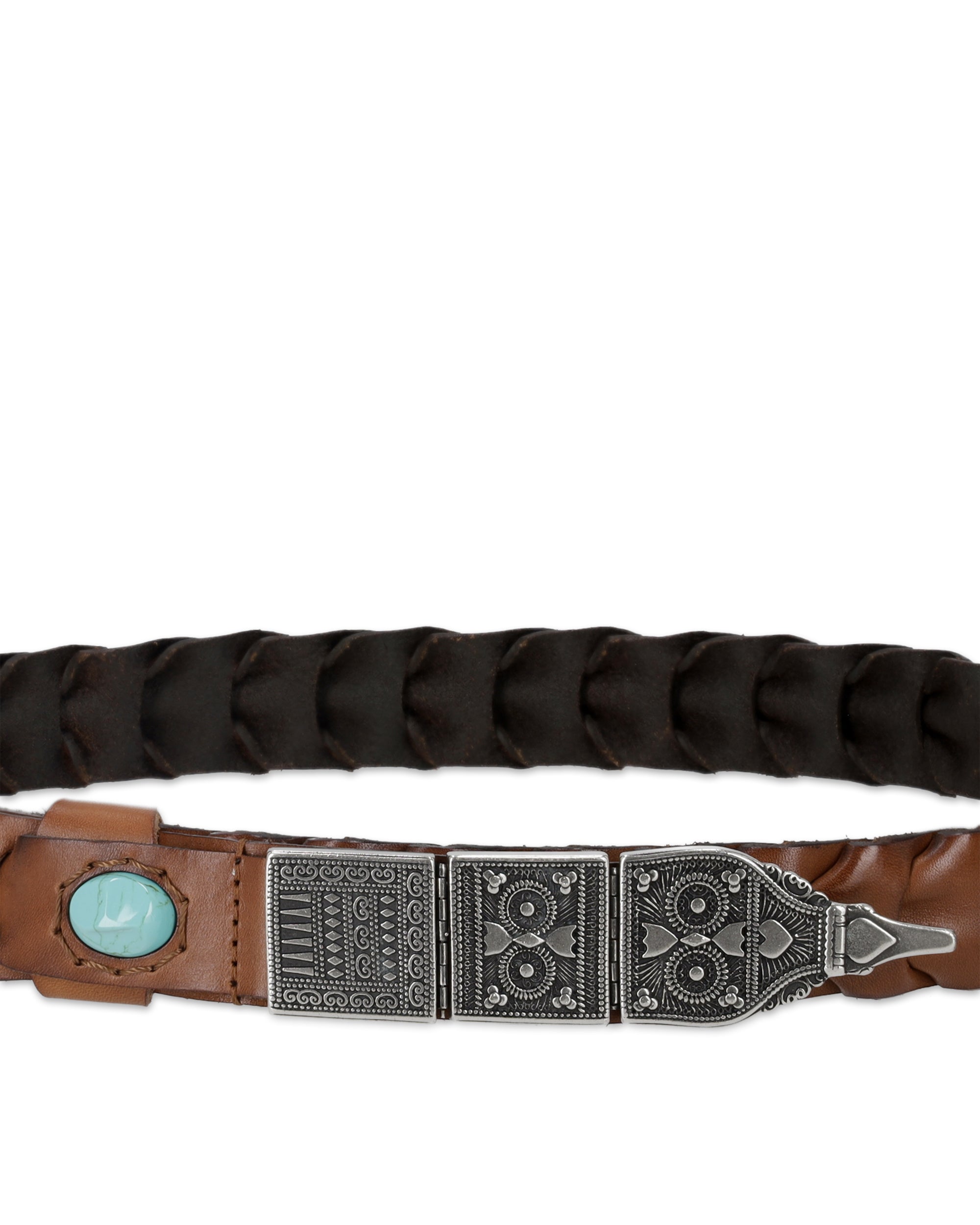 Tess Cintura in Pelle Intrecciata