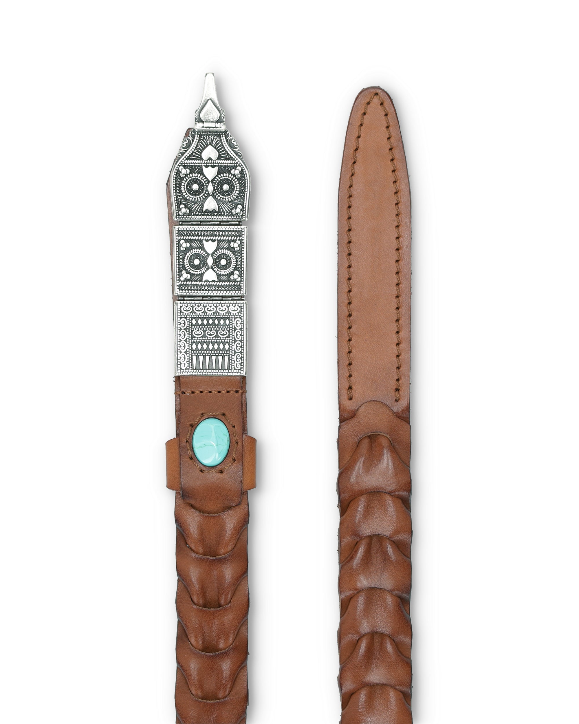 Tess Cintura in Pelle Intrecciata