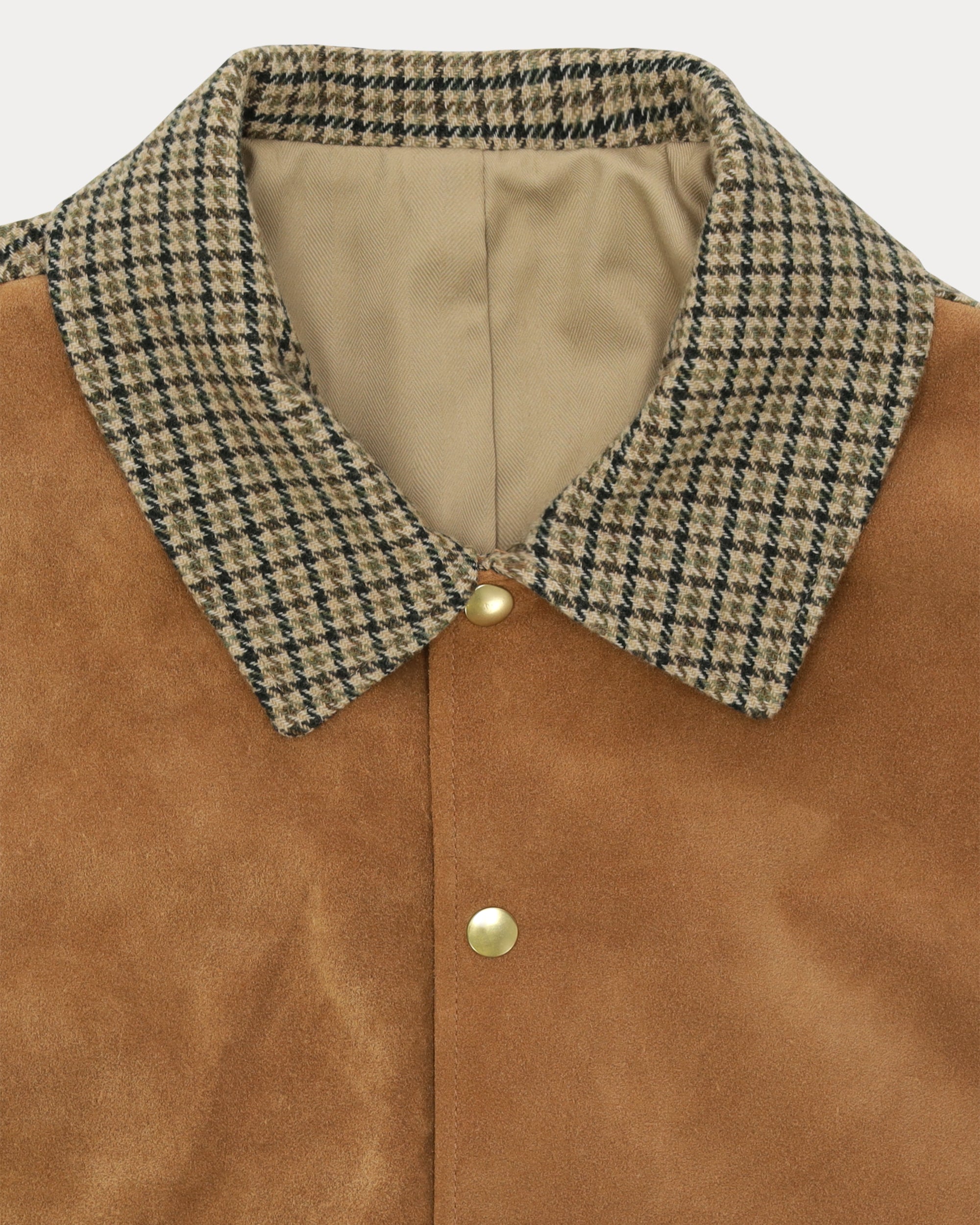 Cambridge Bomber in Merino Wool and Leather