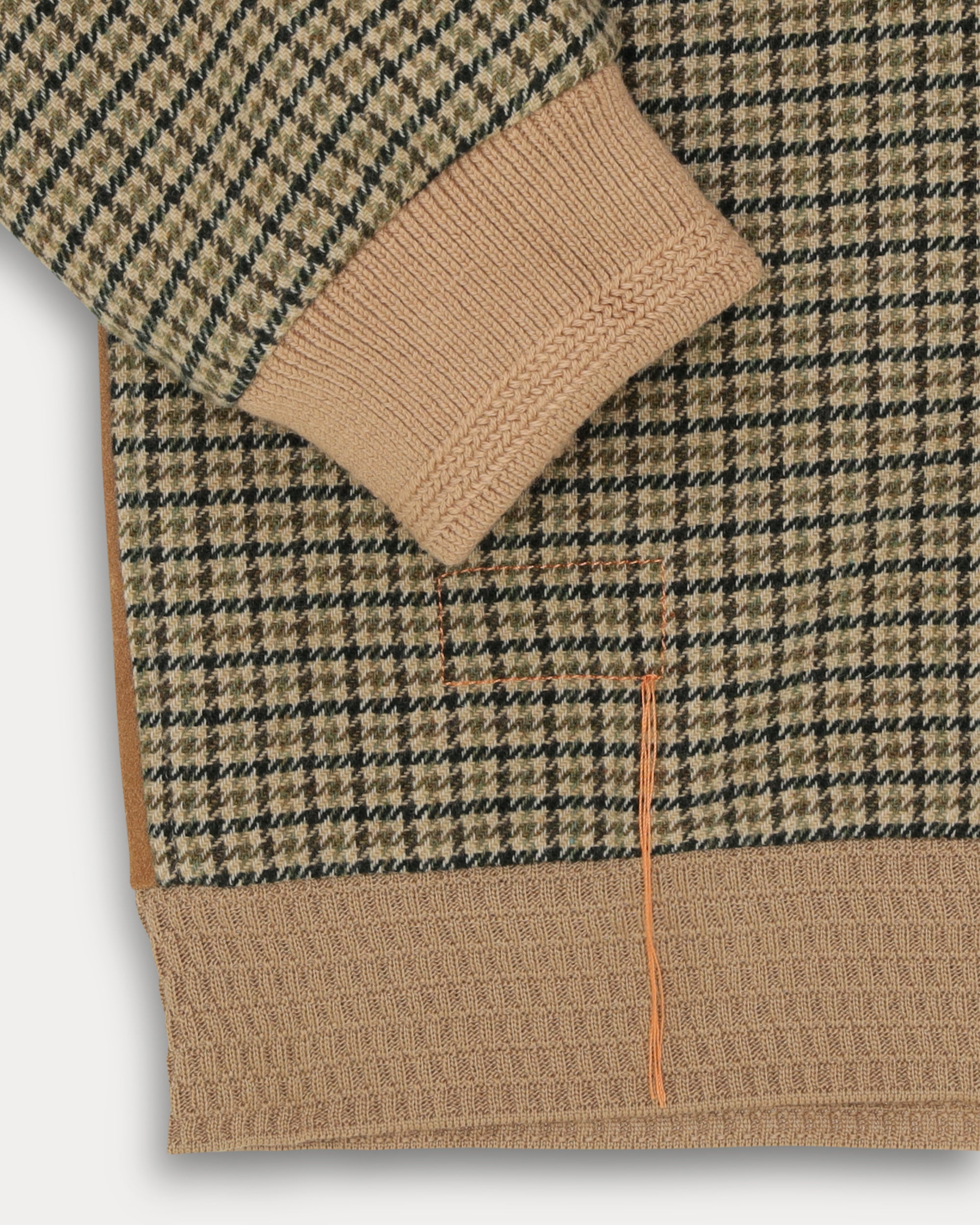 Cambridge Bomber in Merino Wool and Leather