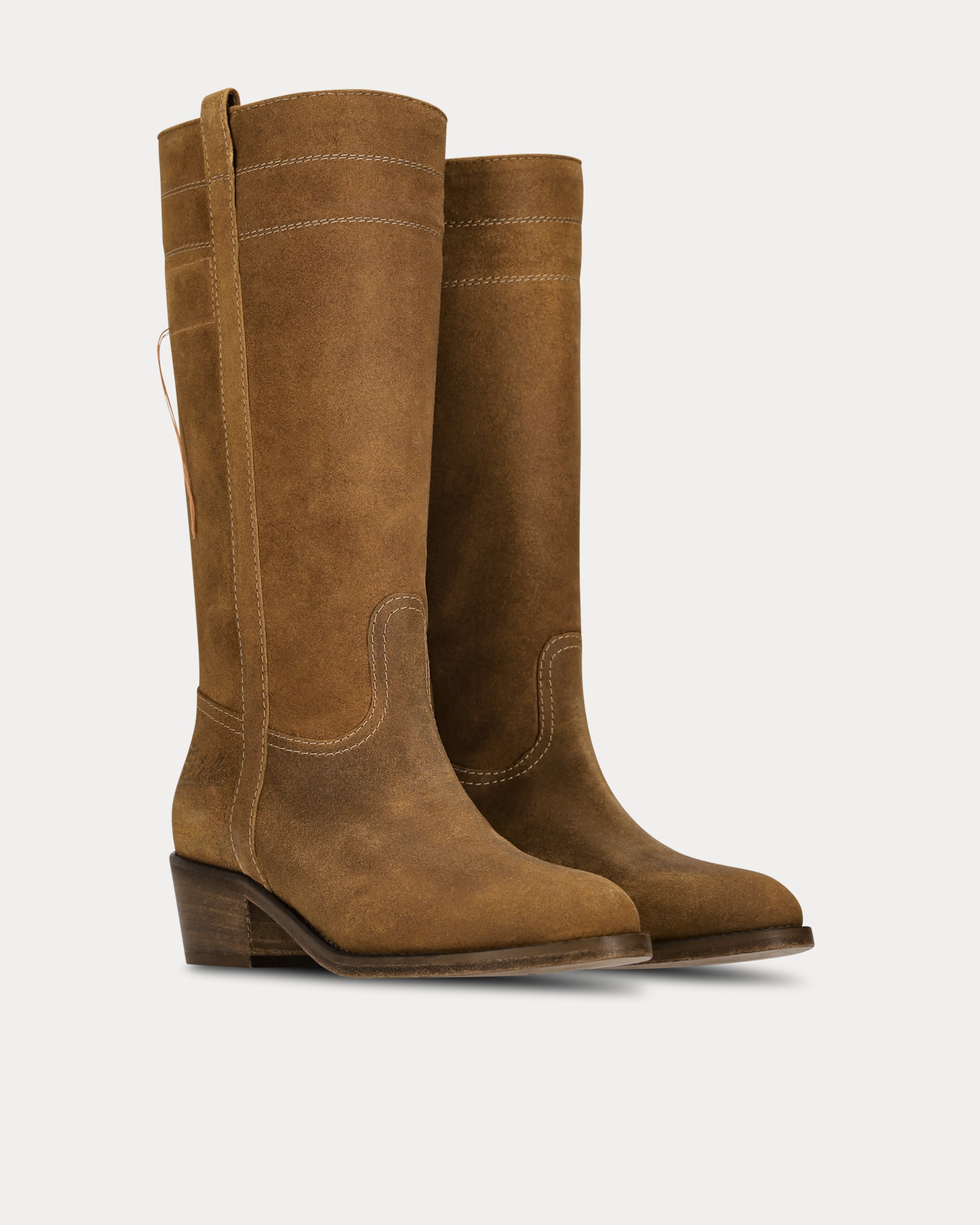 Camperos High Leg Suede Leather Boots