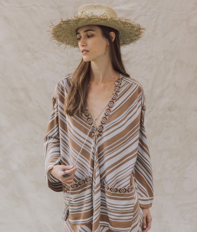 Caribe Cappello in Paglia con Turchese