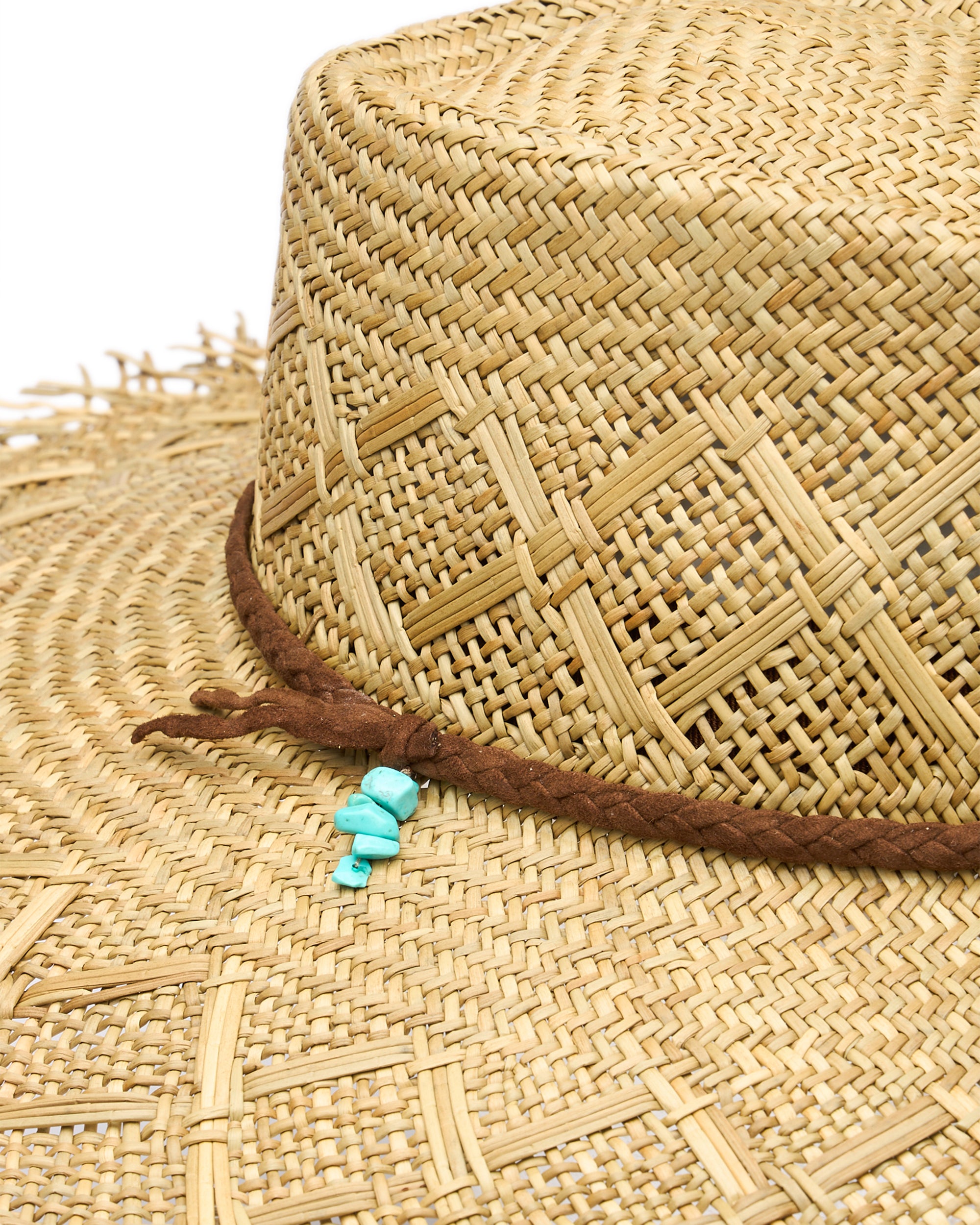 Caribe Cappello in Paglia con Turchese