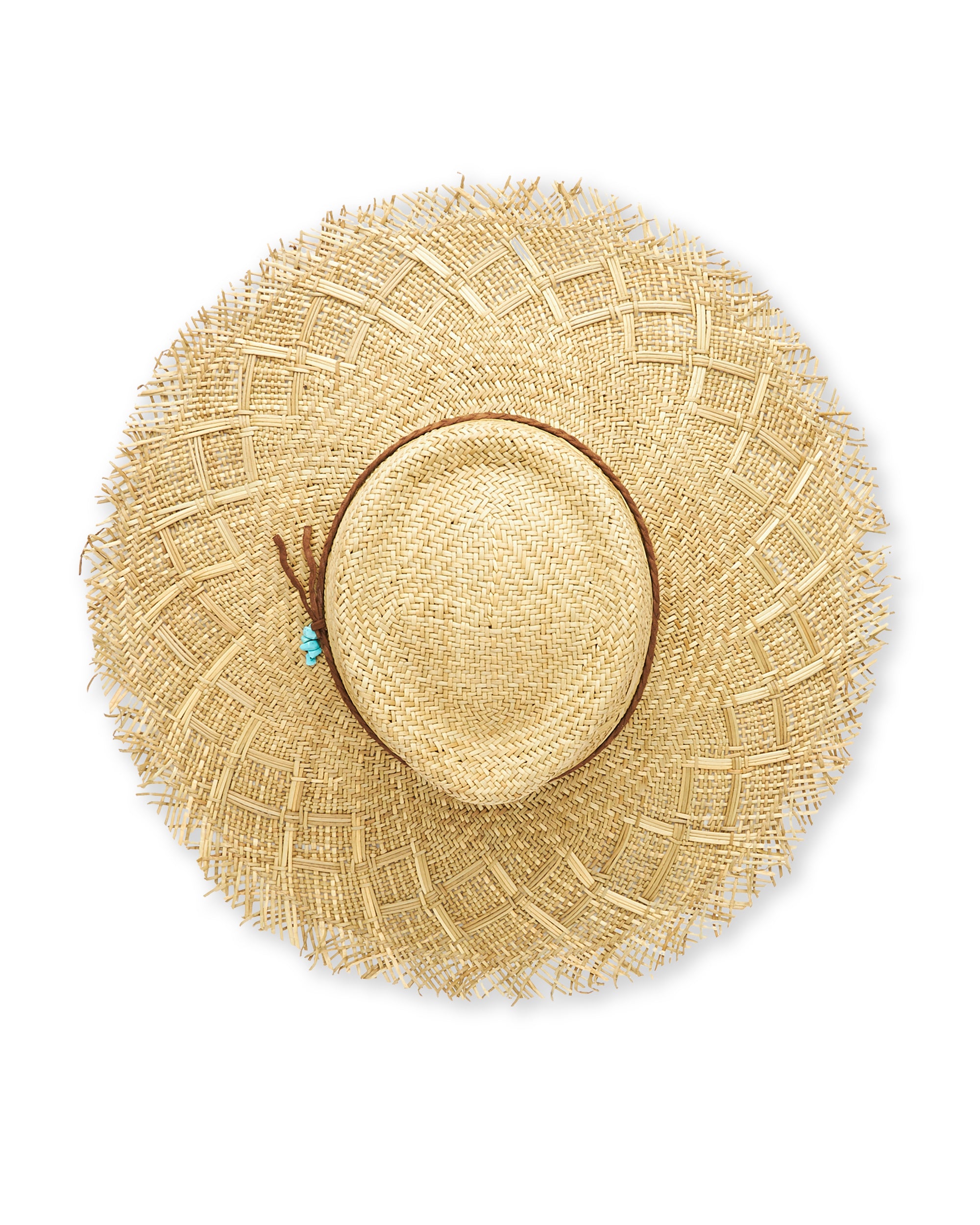 Caribe Cappello in Paglia con Turchese