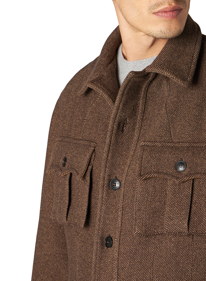 Carlo Giacca Sahariana In Lana