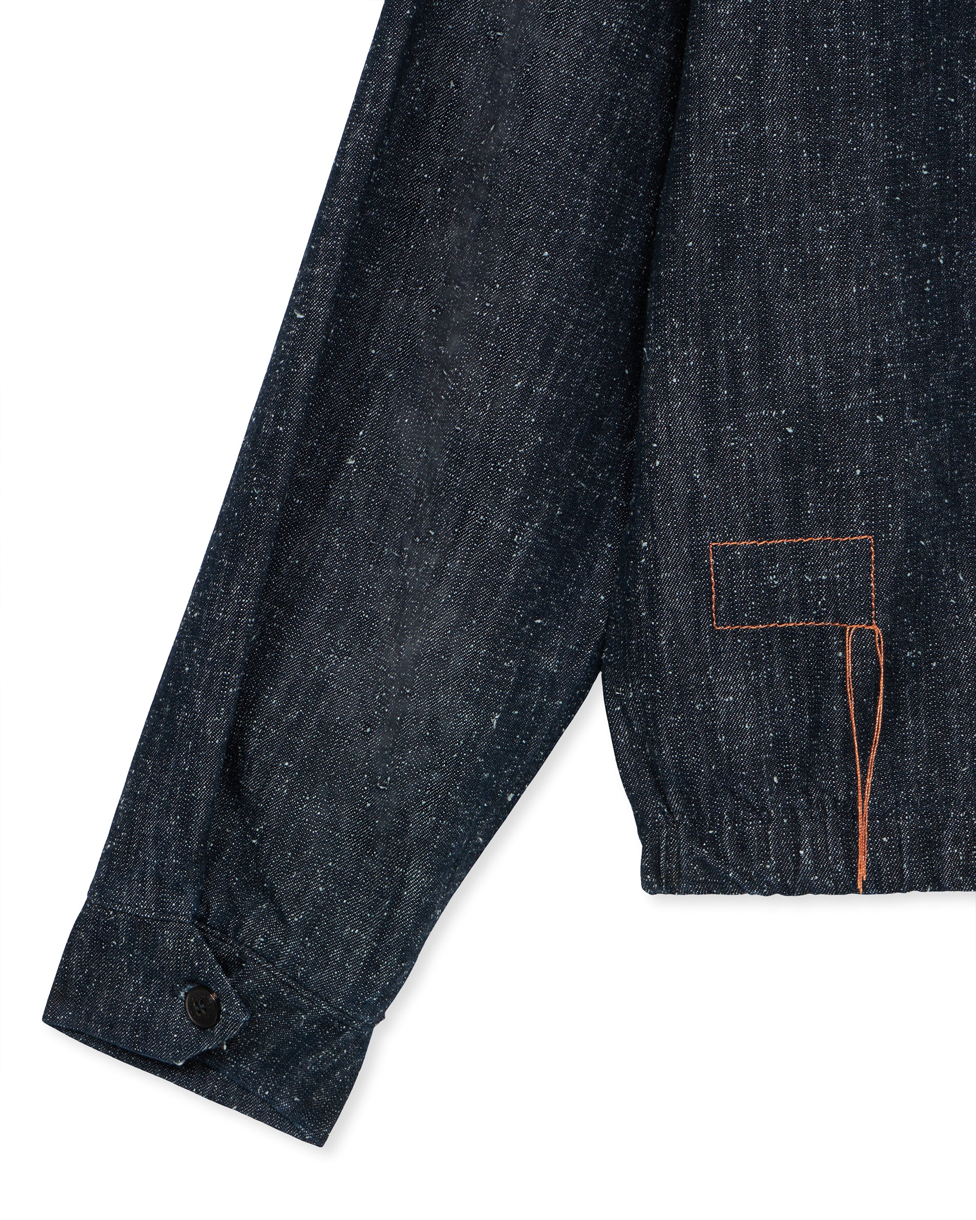 Carol Giacca In Denim con Cerniera Indigo Rinse