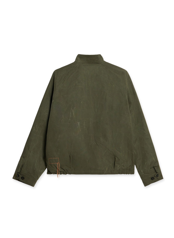 Carol Waxed Cotton Zip-up Jacket