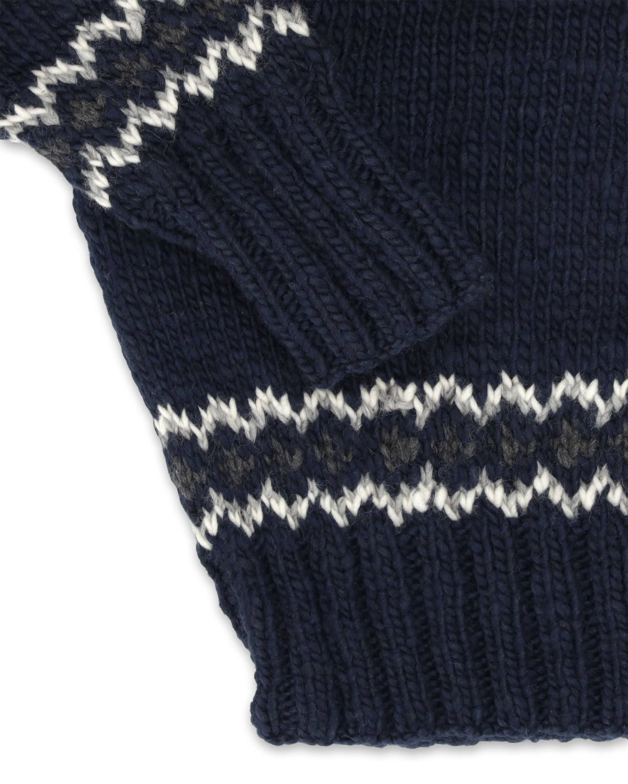 Chamula Pullover in Lana Merino con motivo Navajo