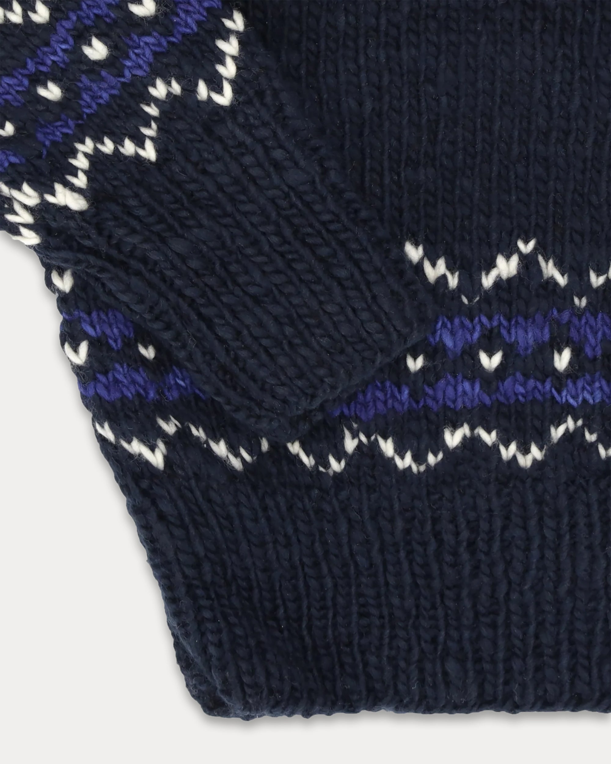 Chamula Merino Wool Fair Isle Zipper Cardigan