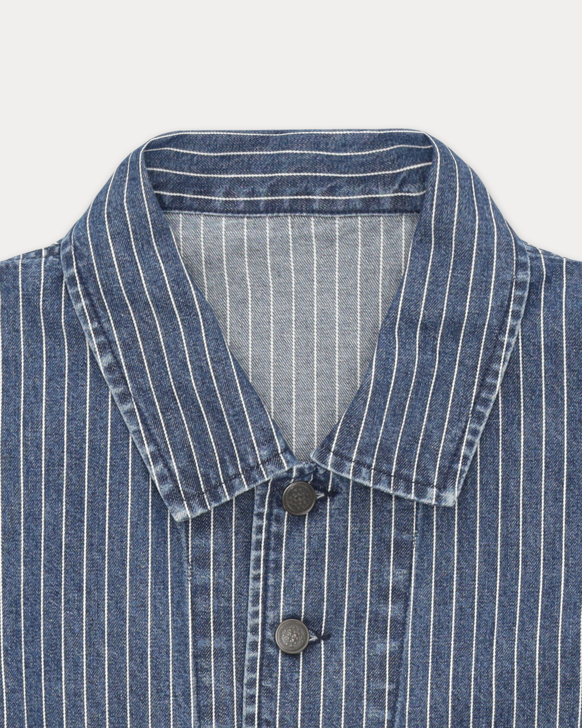 Clays Pinstripe Denim Jacket