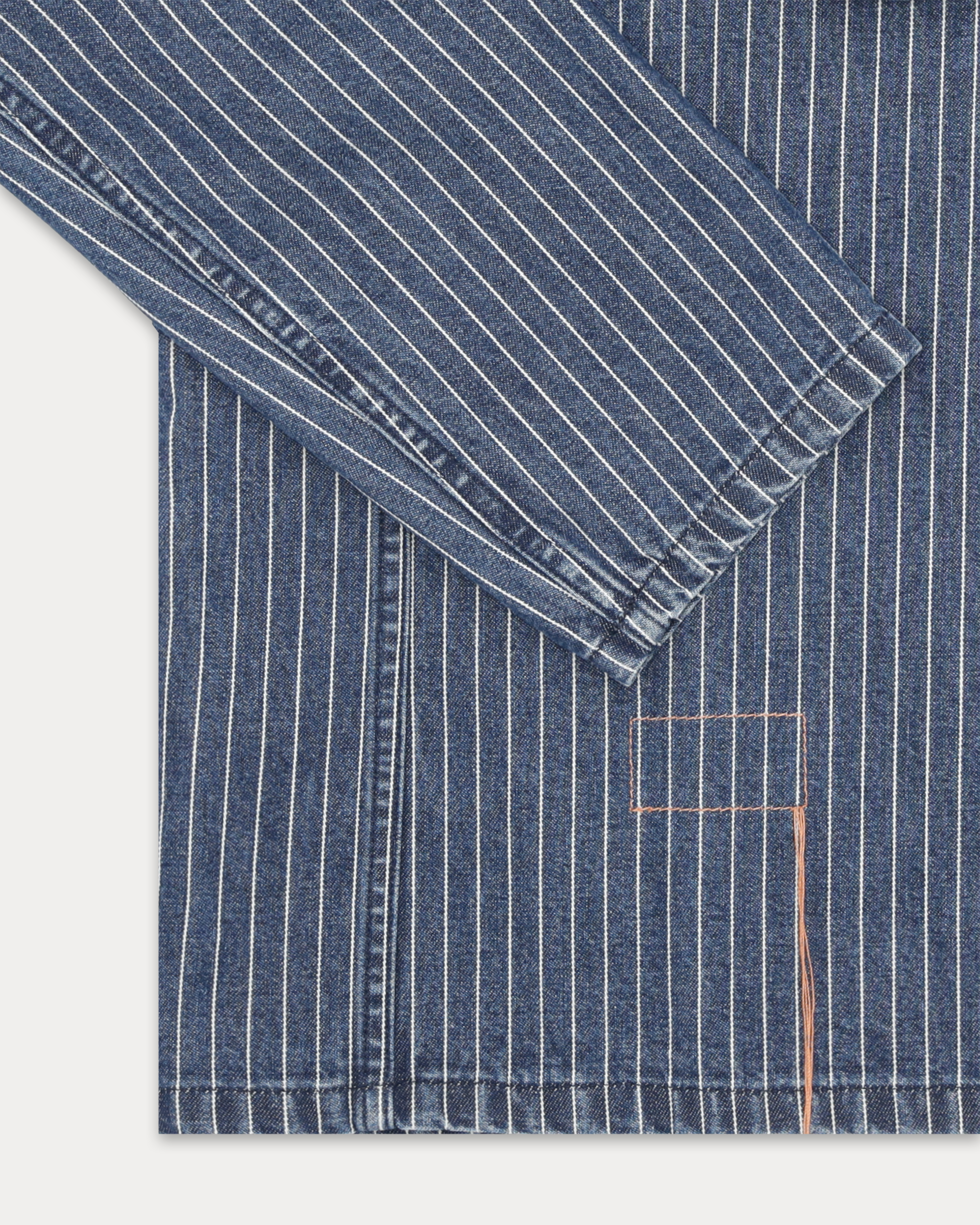 Clays Pinstripe Denim Jacket