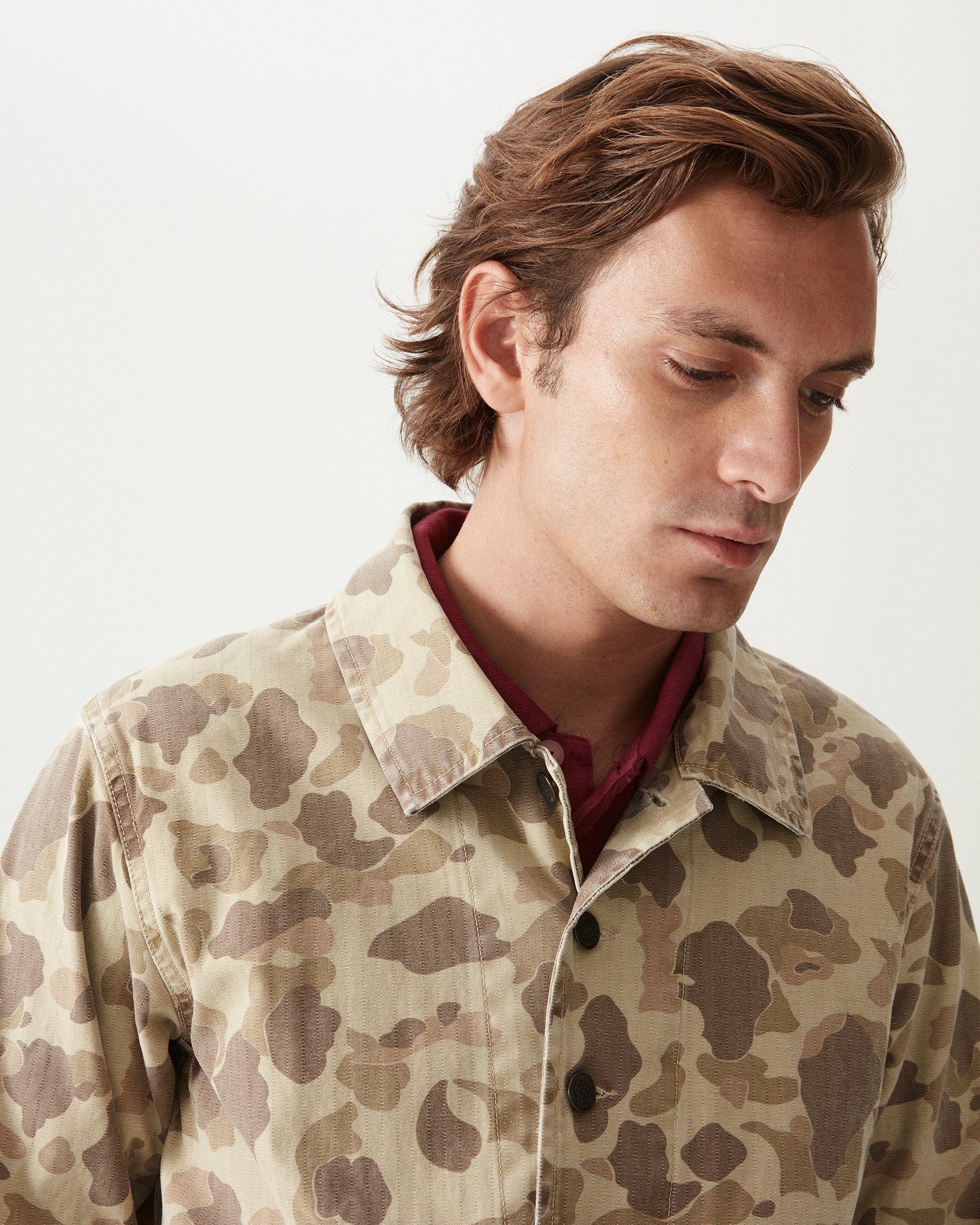 Clays Giacca Camouflage In Cotone