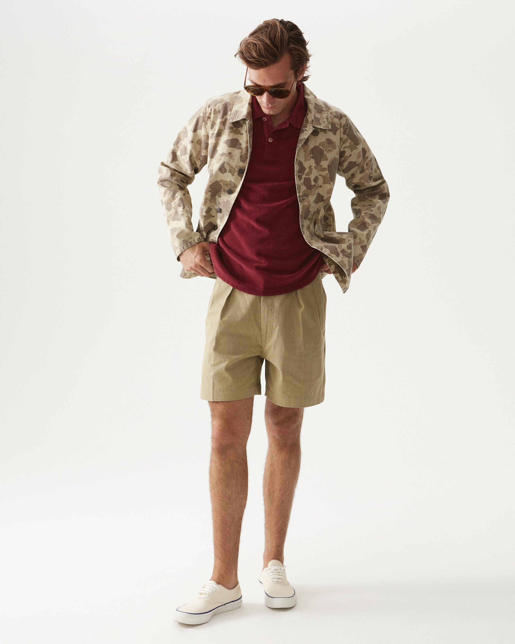 Clays Giacca Camouflage In Cotone