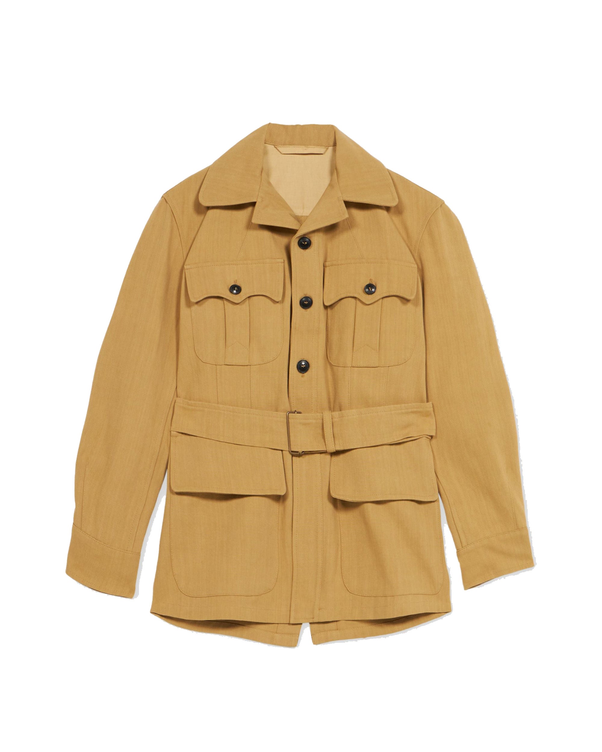 Clint Giacca Sahariana in Drill di Cotone