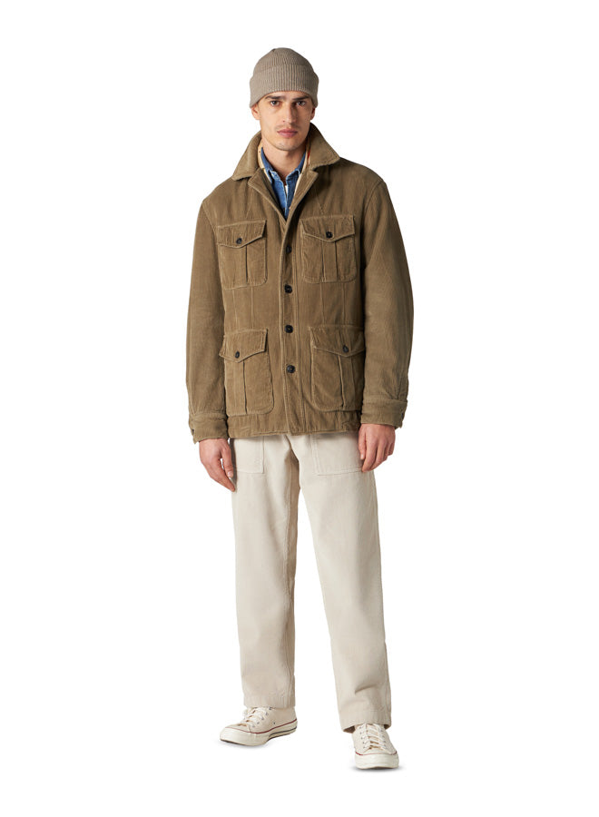 Clint1 Giacca Sahariana In Velluto a Coste