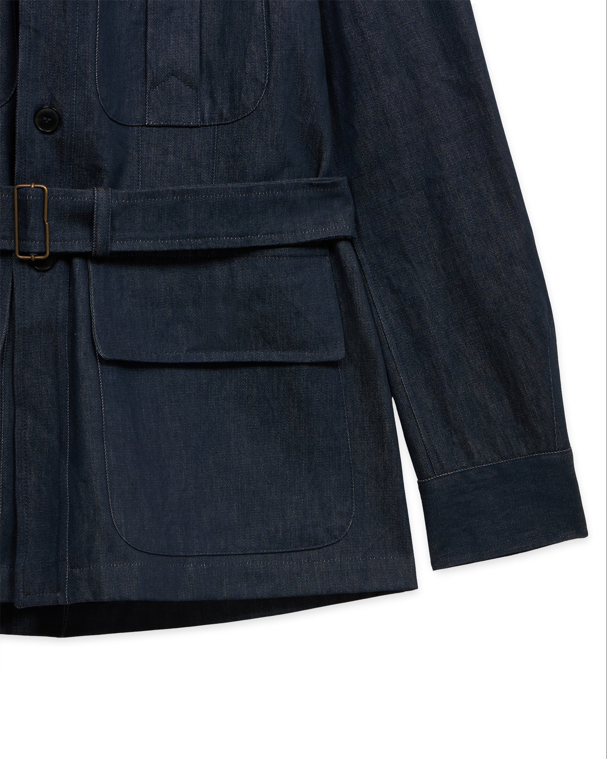 Clintj Giacca Sahariana in Drill di Cotone