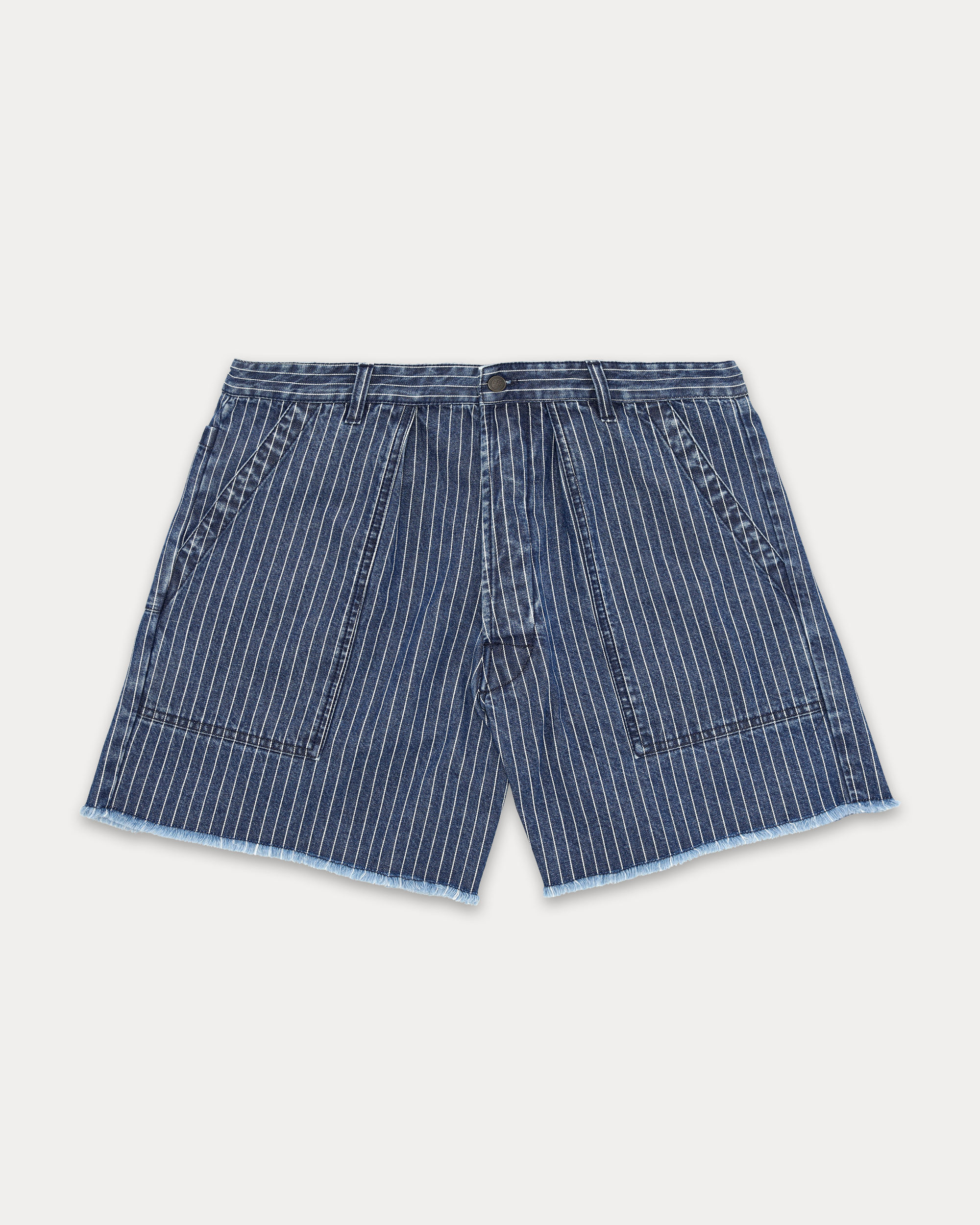 Colonel Shorts In Denim Gessato