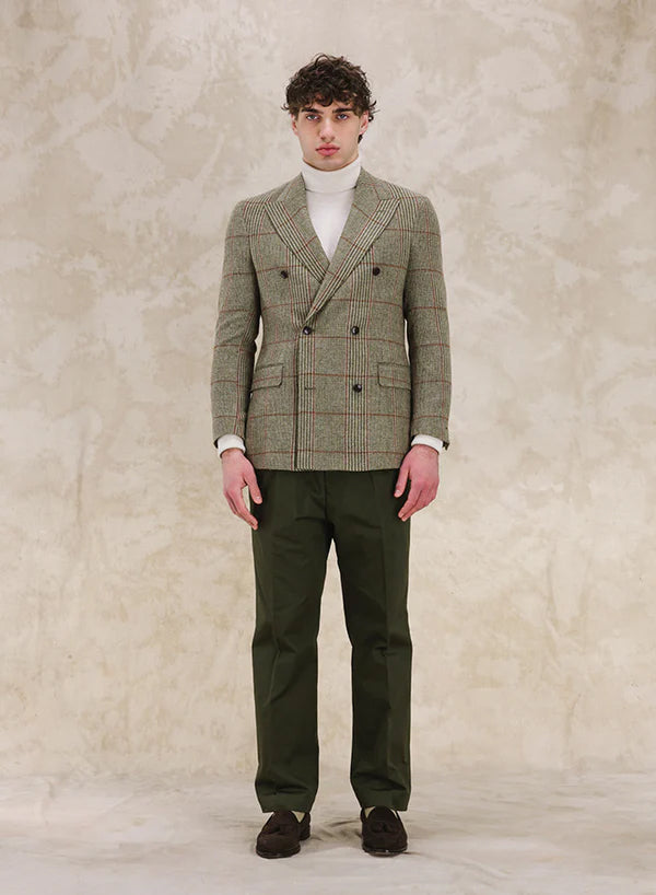 Corrado Double-Breasted Shetland Jacket