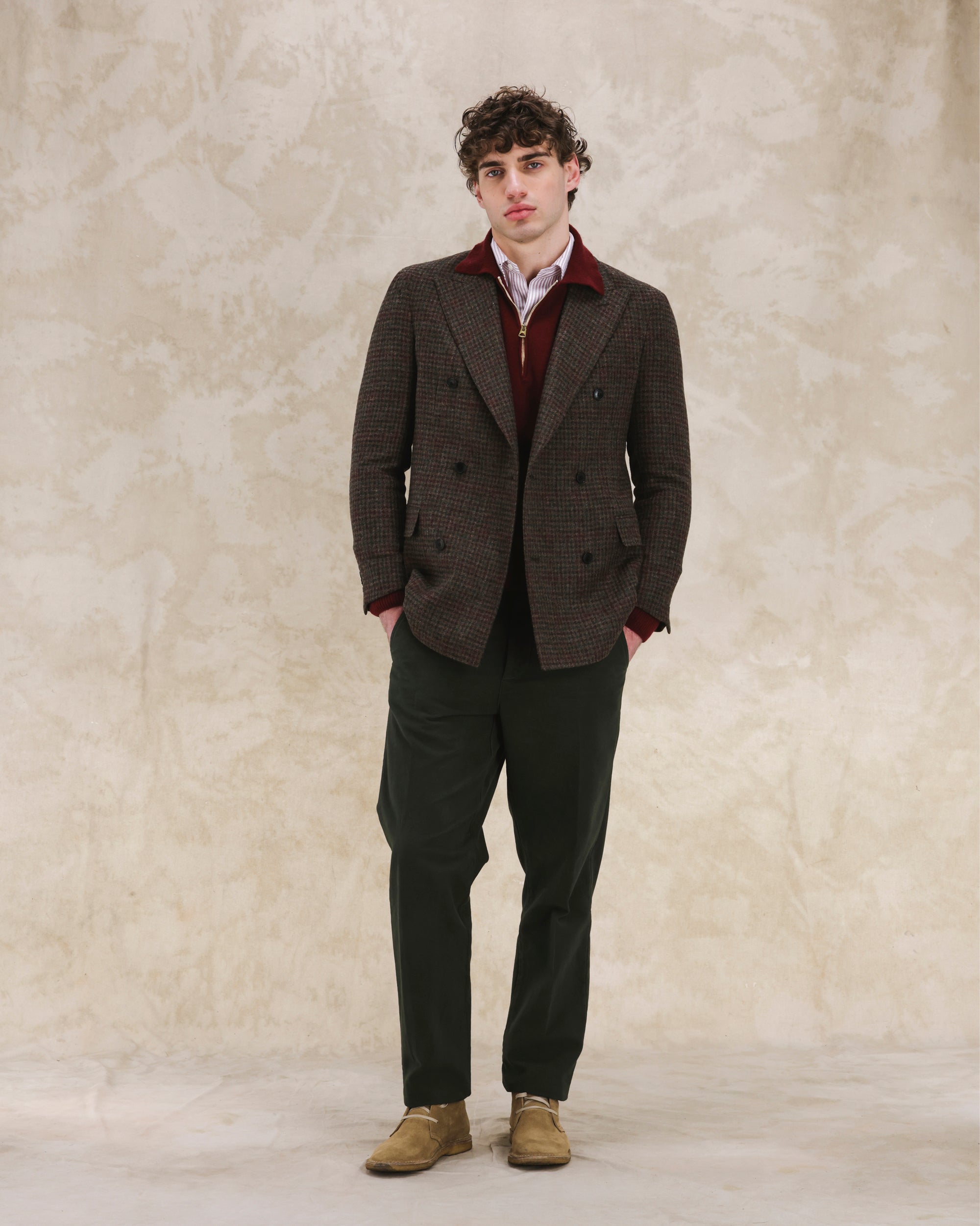 Corrado Giacca Doppiopetto Shetland