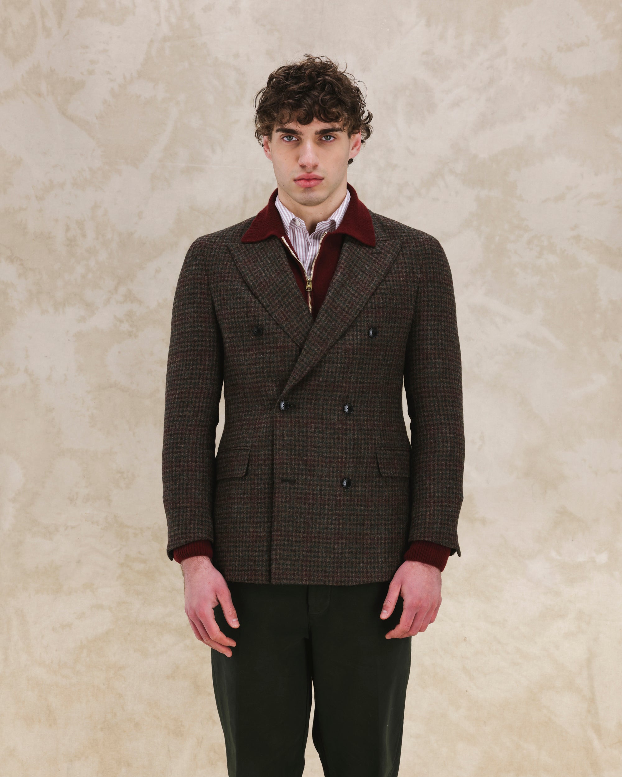 Corrado Giacca Doppiopetto Shetland