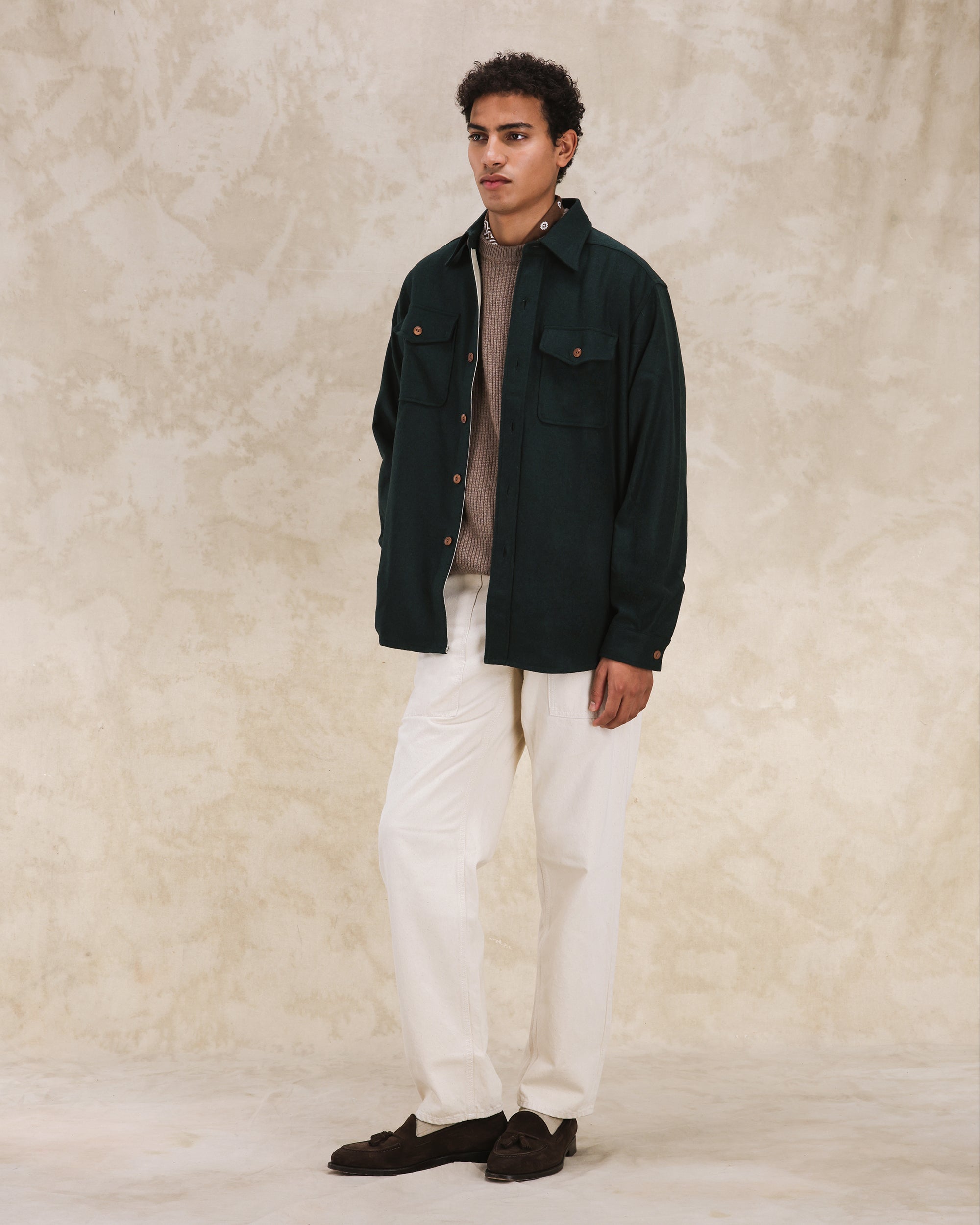 CPO Overshirt In Flanella di Lana