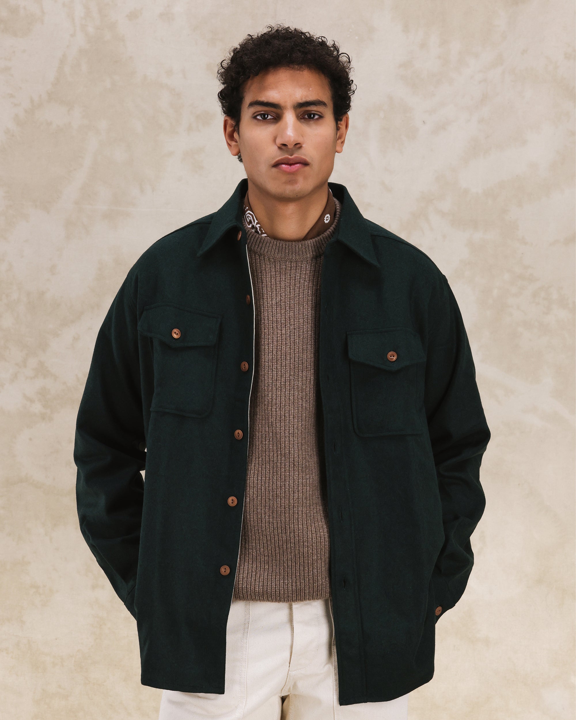 CPO Overshirt In Flanella di Lana