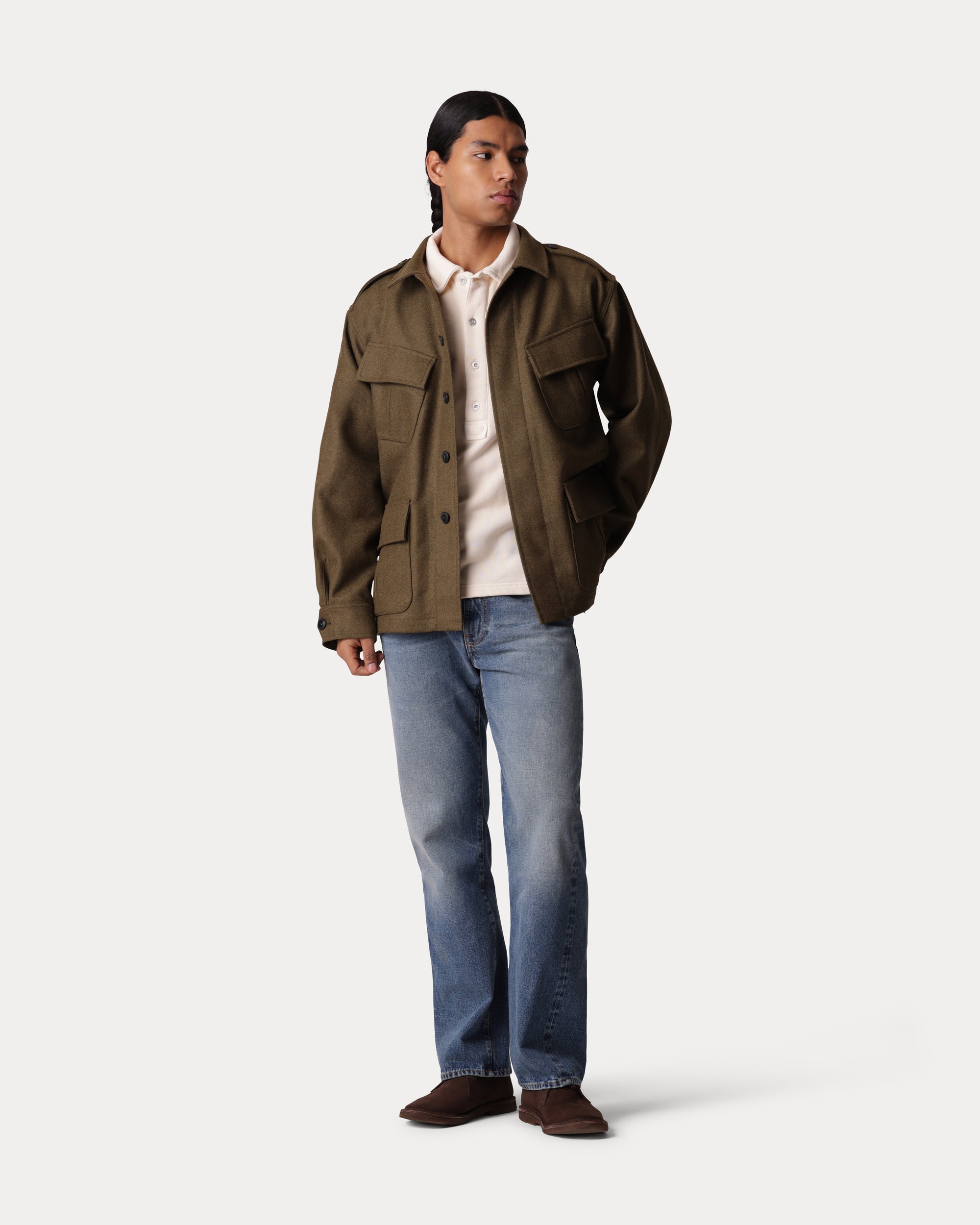 Creek Jungle Jacket in Melton Wool