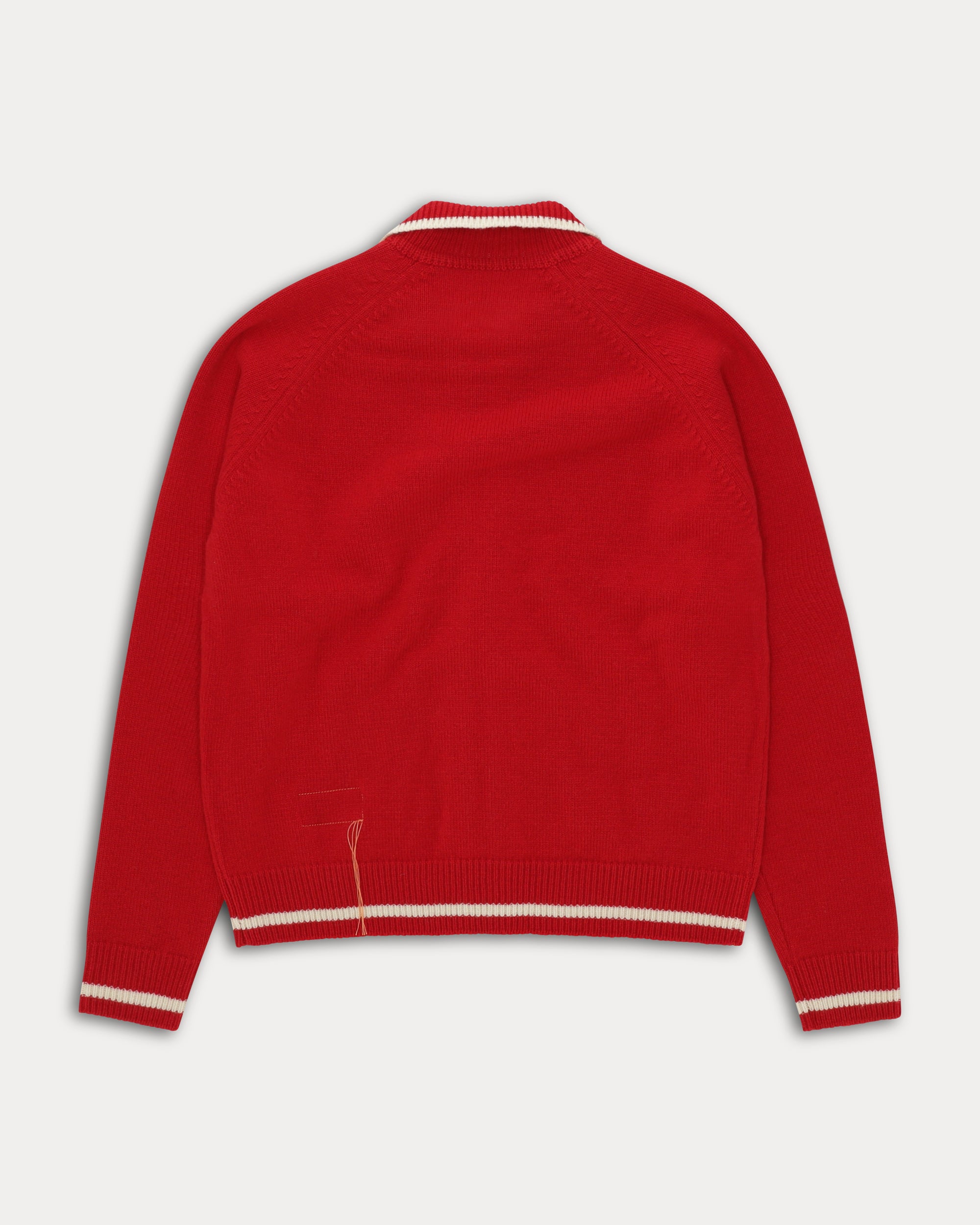 Crow Wool Knitted Zip Jumper