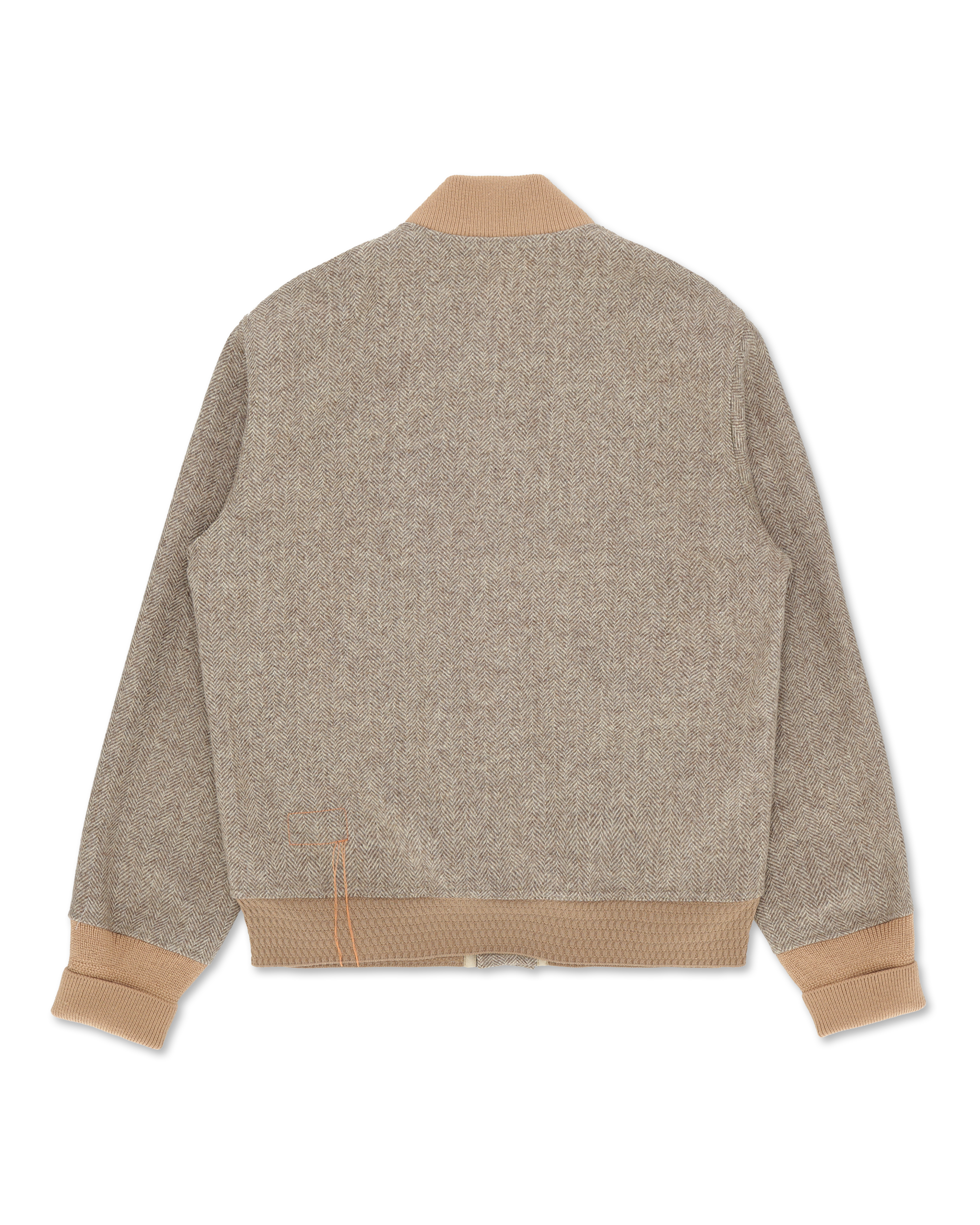 Cruiser Bomber In Herringbone Di Lana