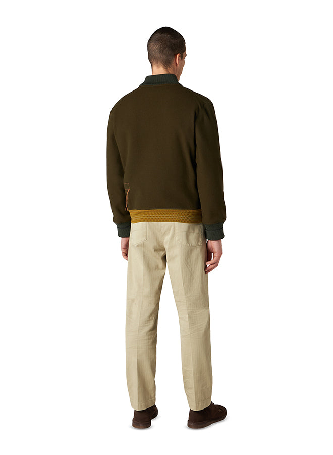 Cruiser Bomber In Twill di Lana