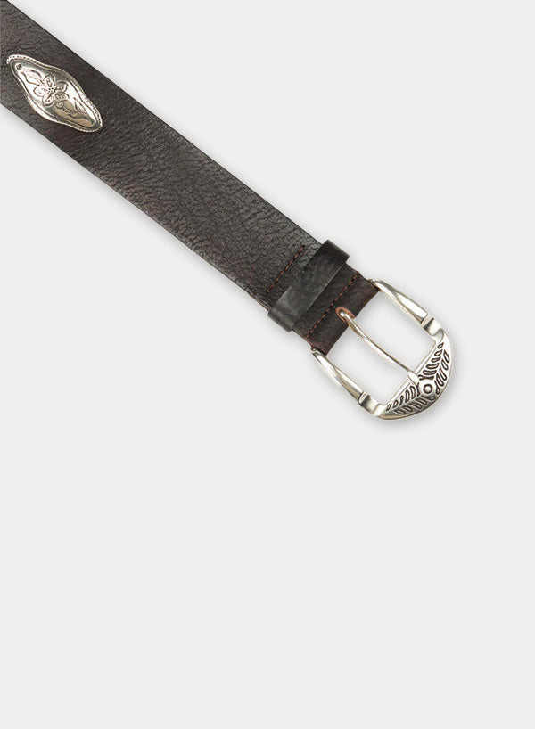 Culien Cintura in Cuoio con Borchie Applicate