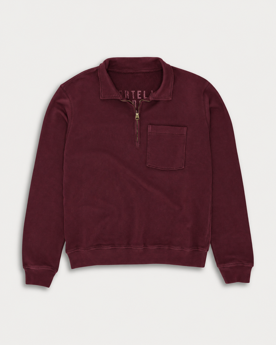 Yale Felpa In Jersey Felpato Con Colletto E Zip