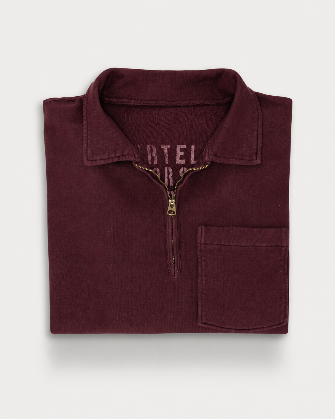 Yale Felpa In Jersey Felpato Con Colletto E Zip