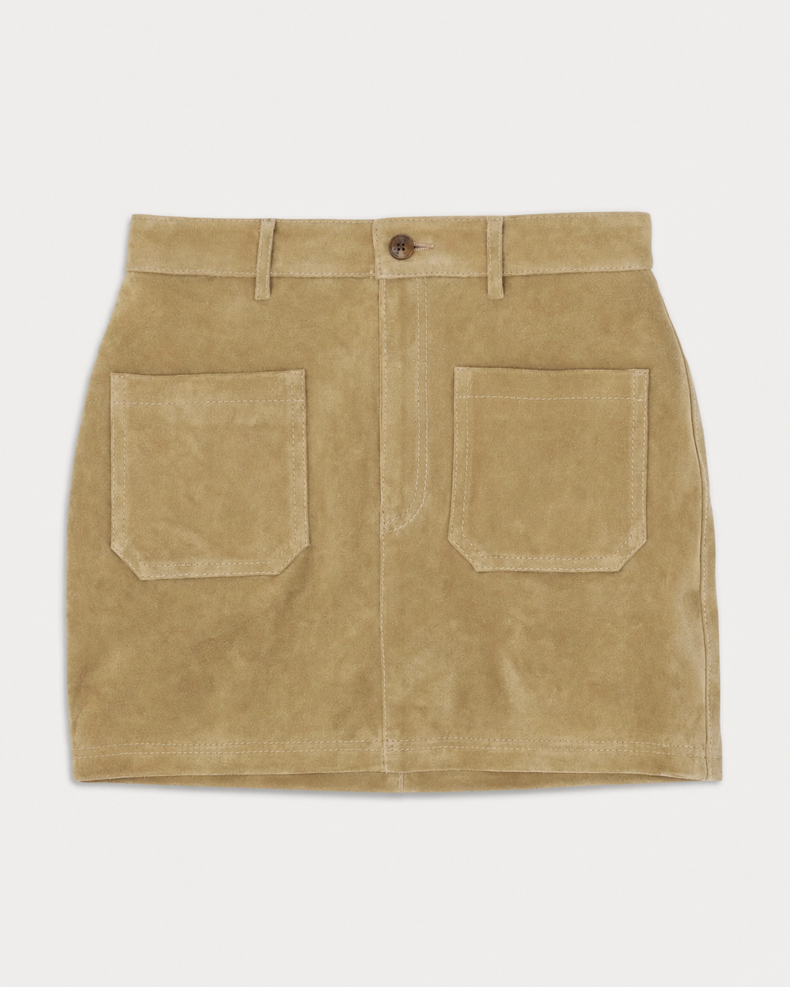 Jenny Mini Gonna in Pelle Scamosciata
