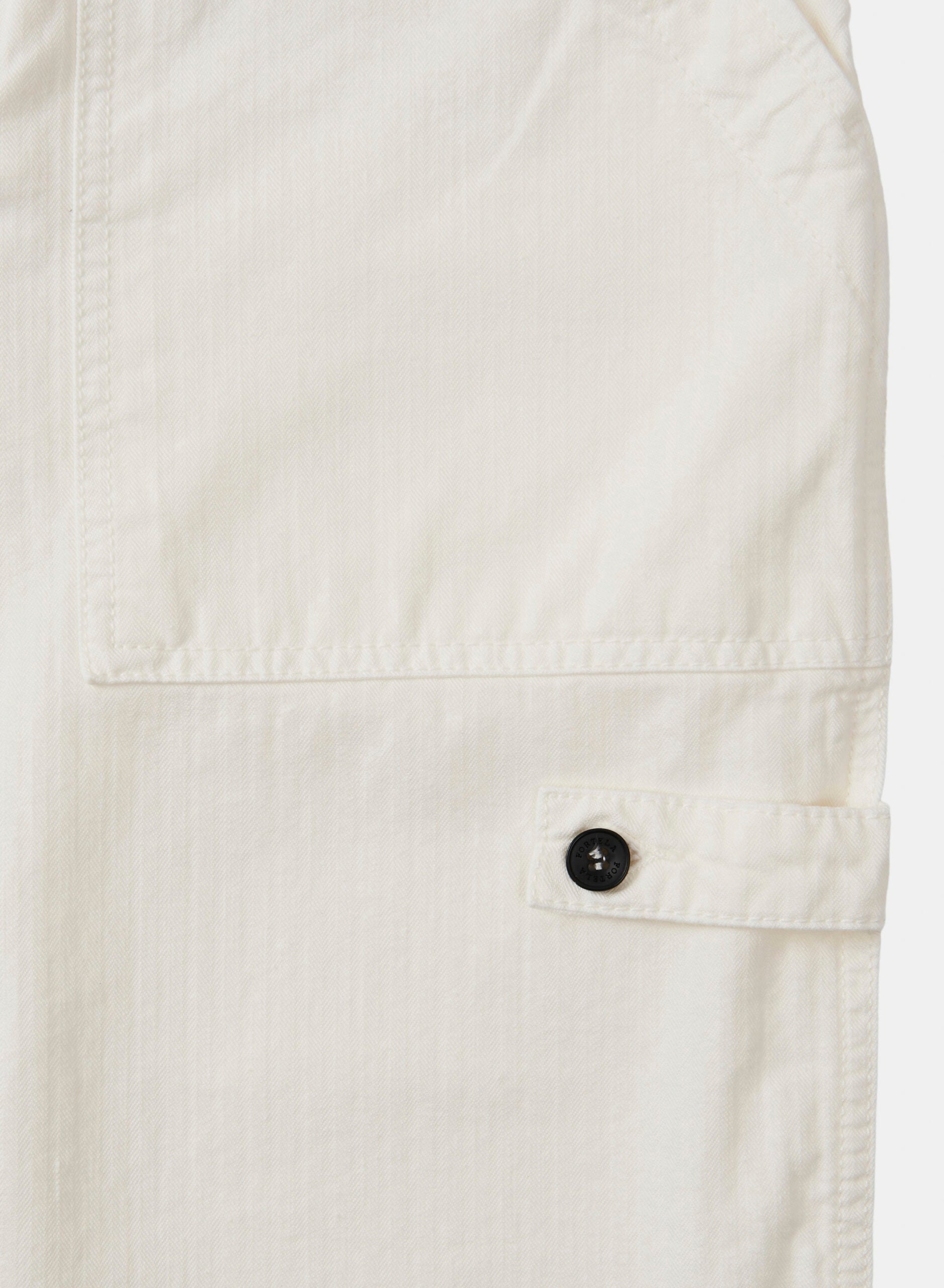 Jerryt Pantaloni Fatigue In Herringbone Di Cotone