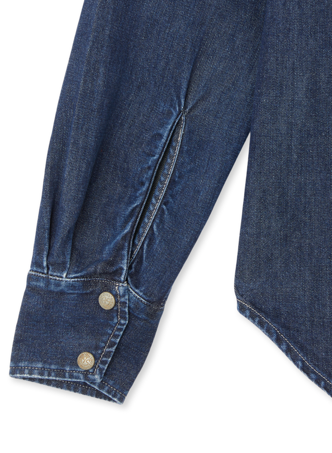 Elpaso Camicia Texana In Denim Stone Wash