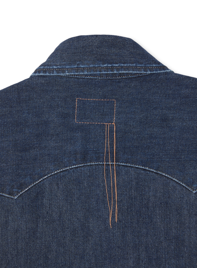 Elpaso Camicia Texana In Denim Stone Wash