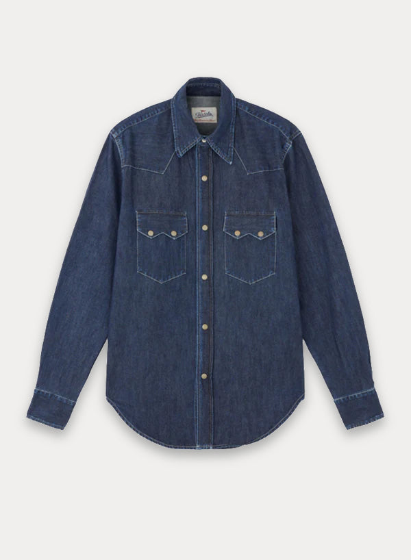 Elpaso Denim Western Shirt Stone Wash