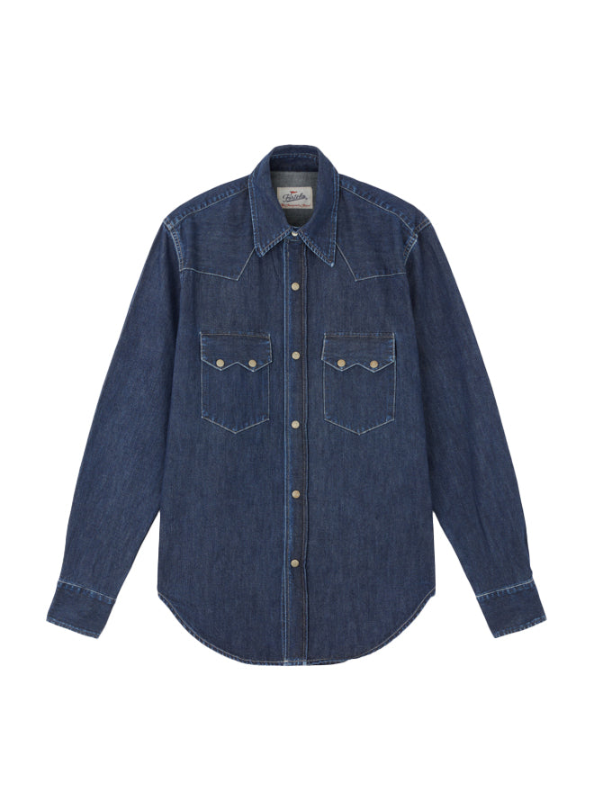 Elpaso Camicia Texana Indigo Rinse